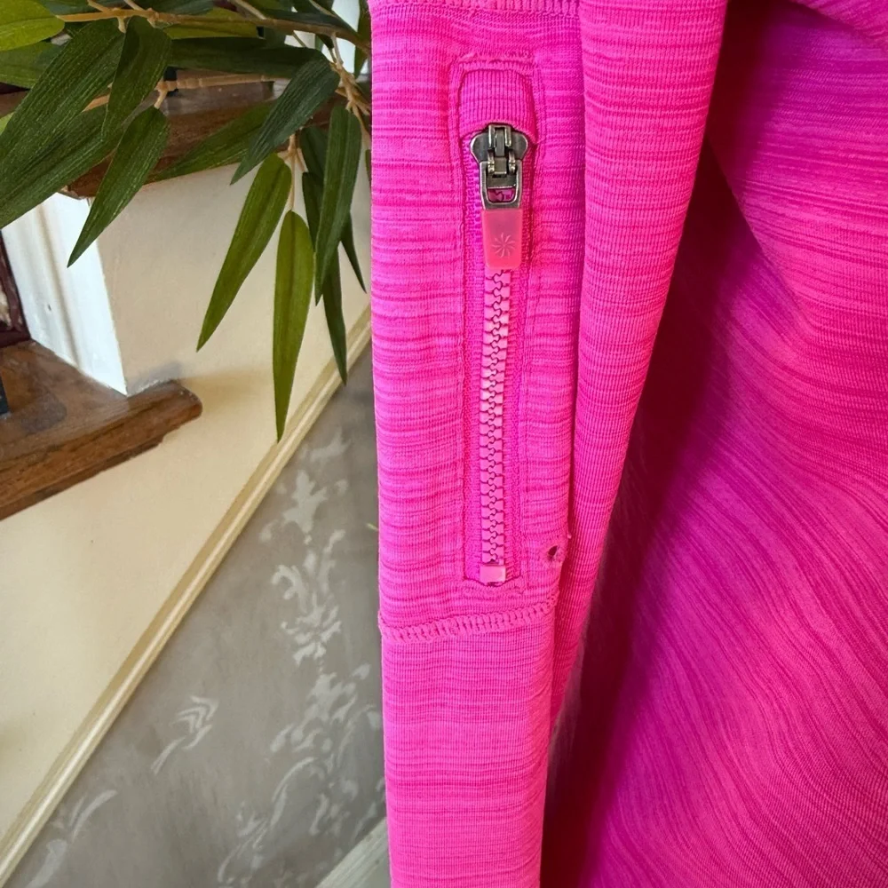 Athleta Women's Pacifica UPF Shirt Long Sleeve hot, pink size medium - Picture 4 of 13